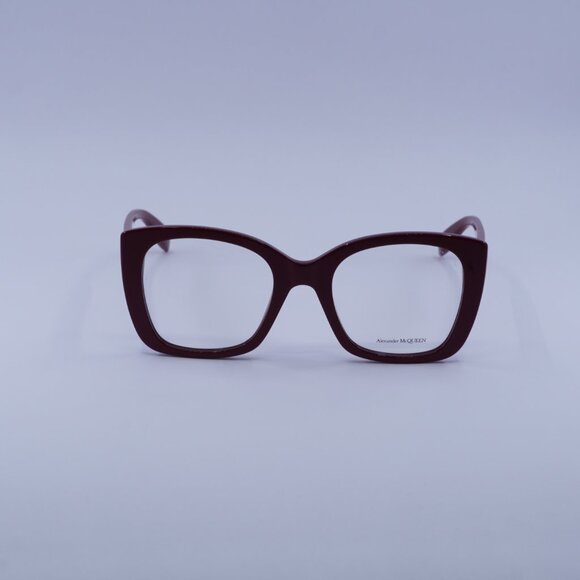 Alexander McQueen AM0351O 003 Eyeglasses Red 52mm Square Frame - Picture 4 of 10